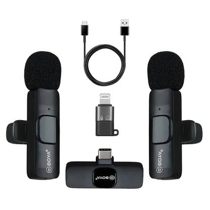 2in one BOYA Model: BY-MW13 Type: Wireless Live Microphone