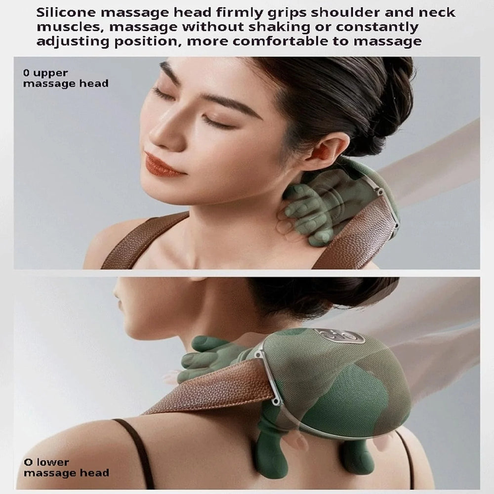 Smart Electric Neck Massager – Heated Deep Kneading for Neck, Back & Shoulders