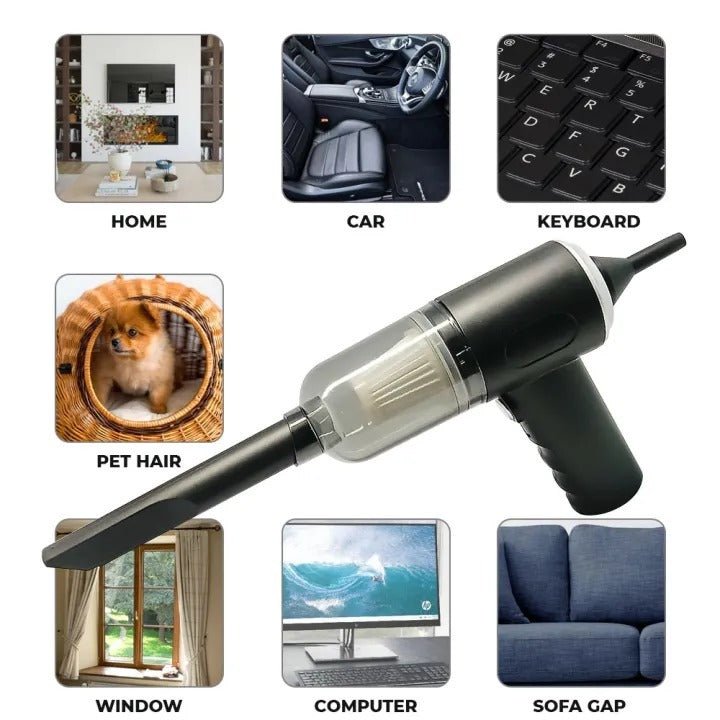 3-in-1 Portable Cordless Vacuum Cleaner – Compact Handheld Dust Cleaner with Removable Box