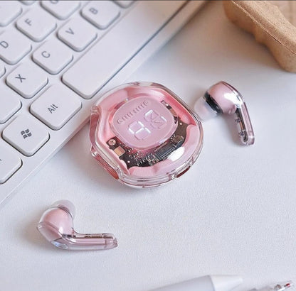 Air39 Transparent Wireless Earbuds with cover | Bluetooth 5.3 TWS AirBuds with LED Display